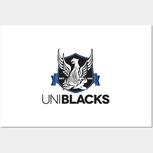 melbourne university football club uniblacks design logo Posters and Art